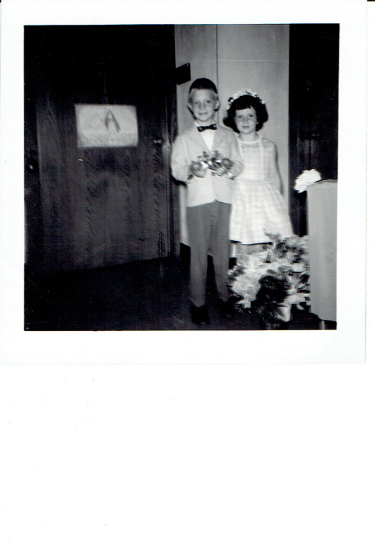 Jim Wilder and Sharon Powers ---
 Kindergarten, May 1960