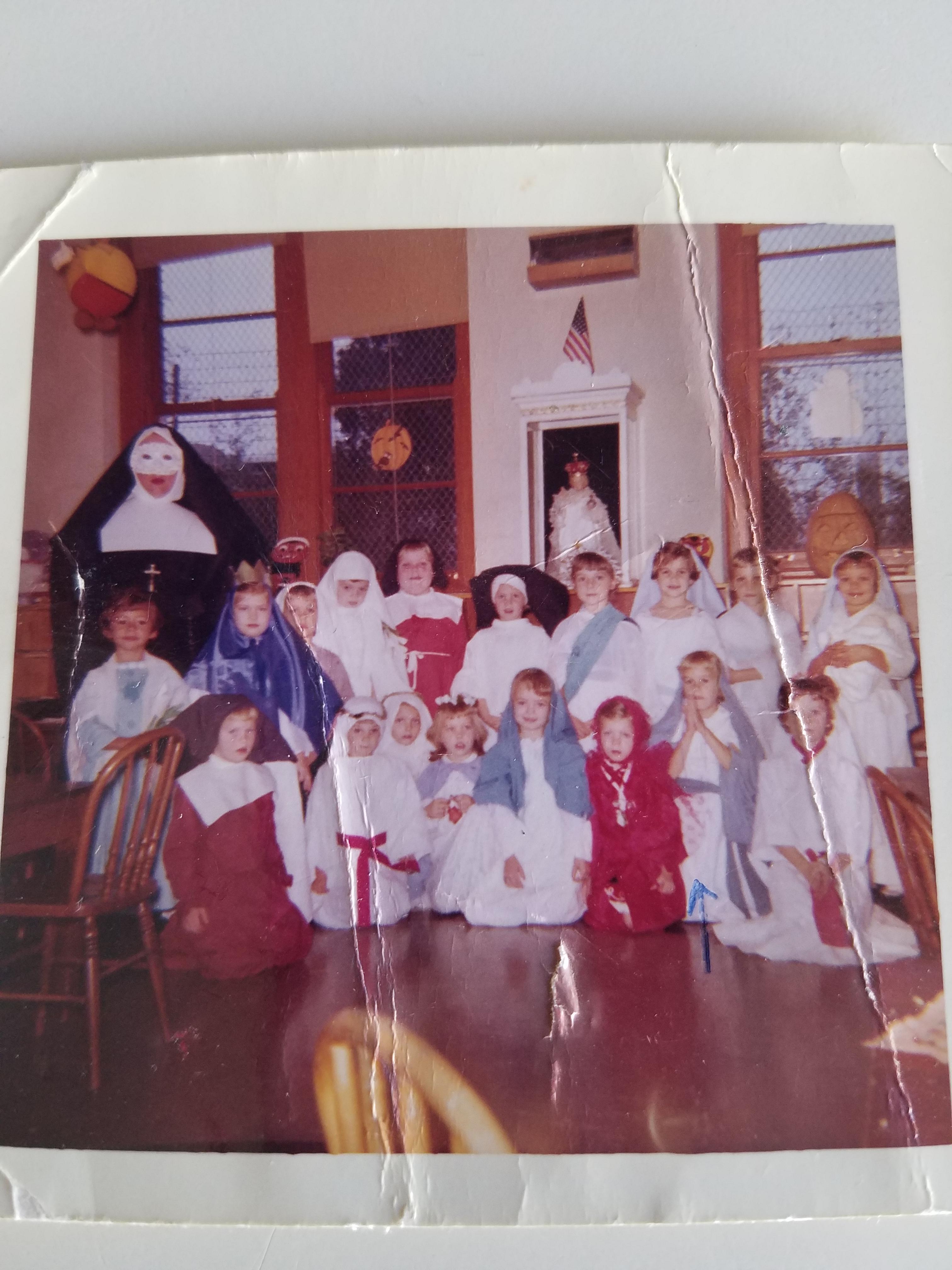 Dressed as Patron Saint for Halloween - Kindergarten
